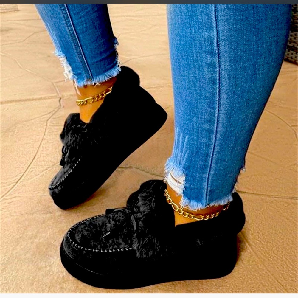 Women’s Snow Faux Fur Platform